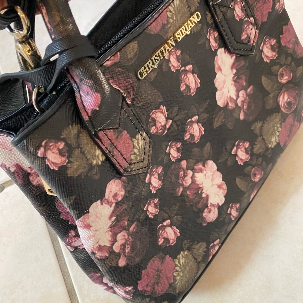 Christian Siriano floral purse